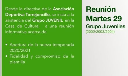 Comunicado Oficial AD Torrejoncillo