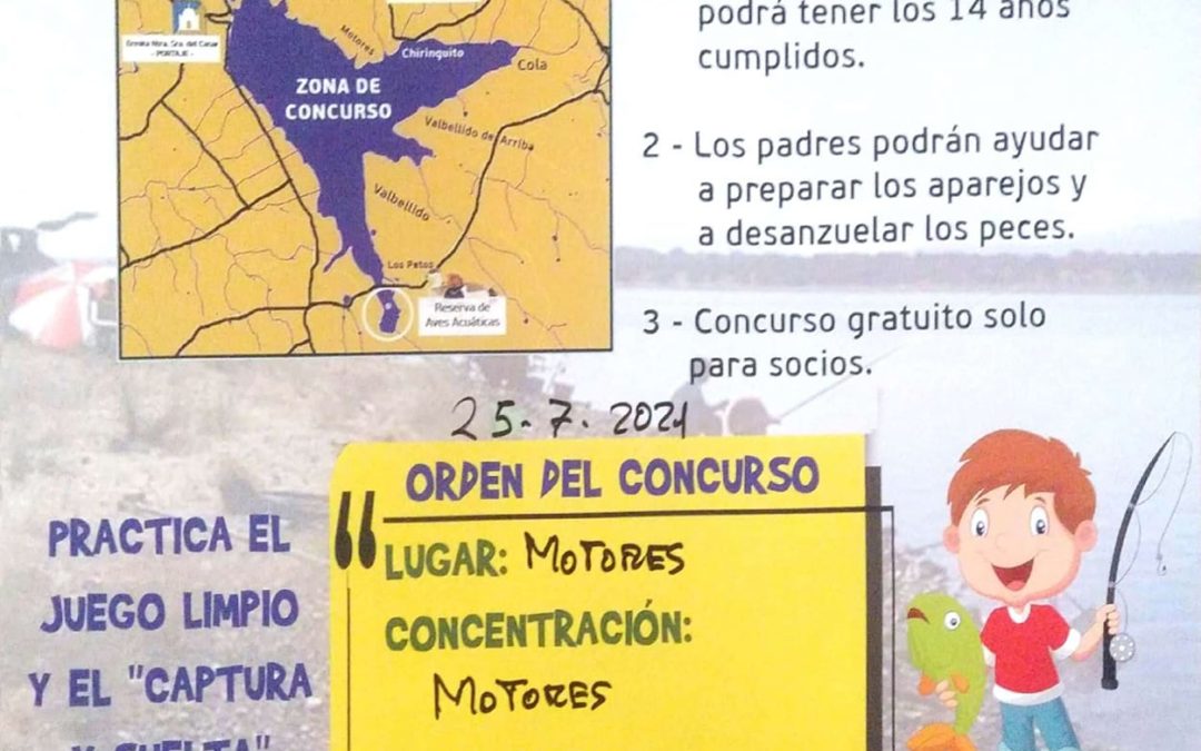 Nuevo Concurso Infantil de Pesca de la Sociedad de Pescadores Los Encinares