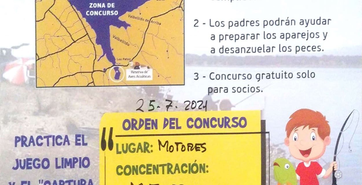 Nuevo Concurso Infantil de Pesca de la Sociedad de Pescadores Los Encinares