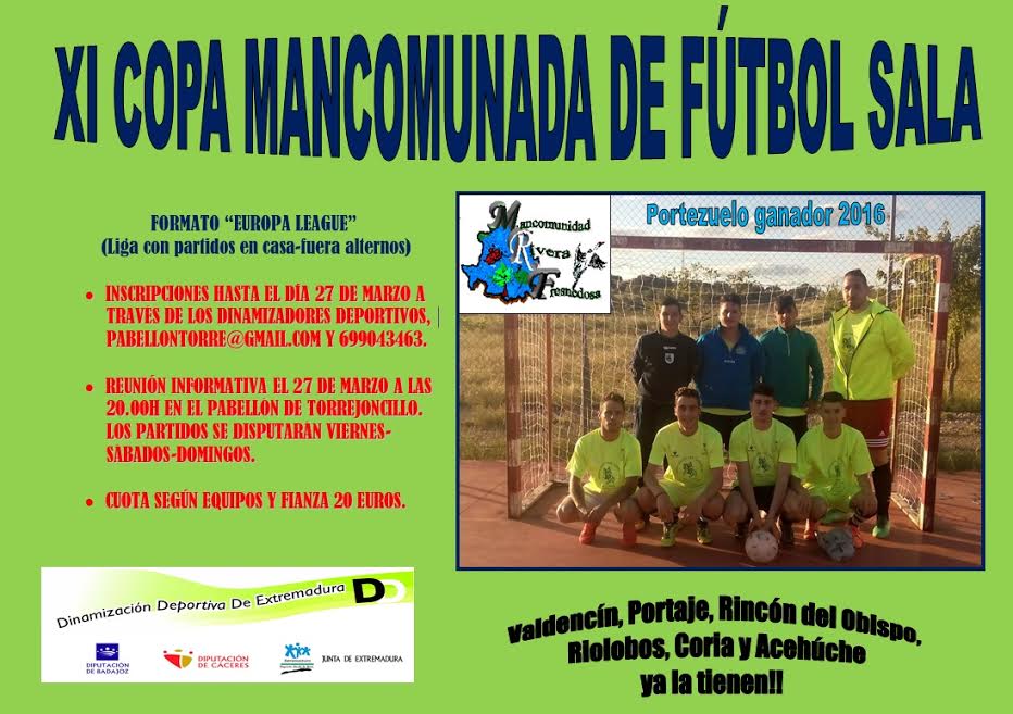 XI Copa Mancomunada de Fútbol Sala