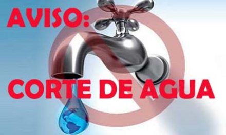 Corte de agua a las 16 horas