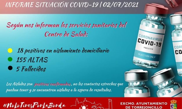 INFORME SITUACIÓN COVID-19 a 02/07/2021