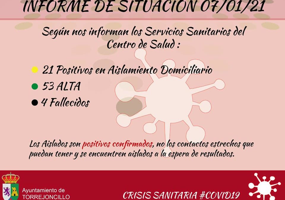 INFORME DE SITUACIÓN COVID-19 a 07/01/2021
