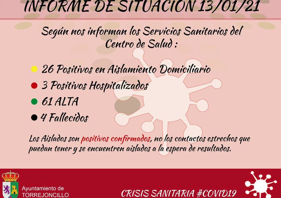 INFORME DE SITUACIÓN COVID-19 a 13/01/2021