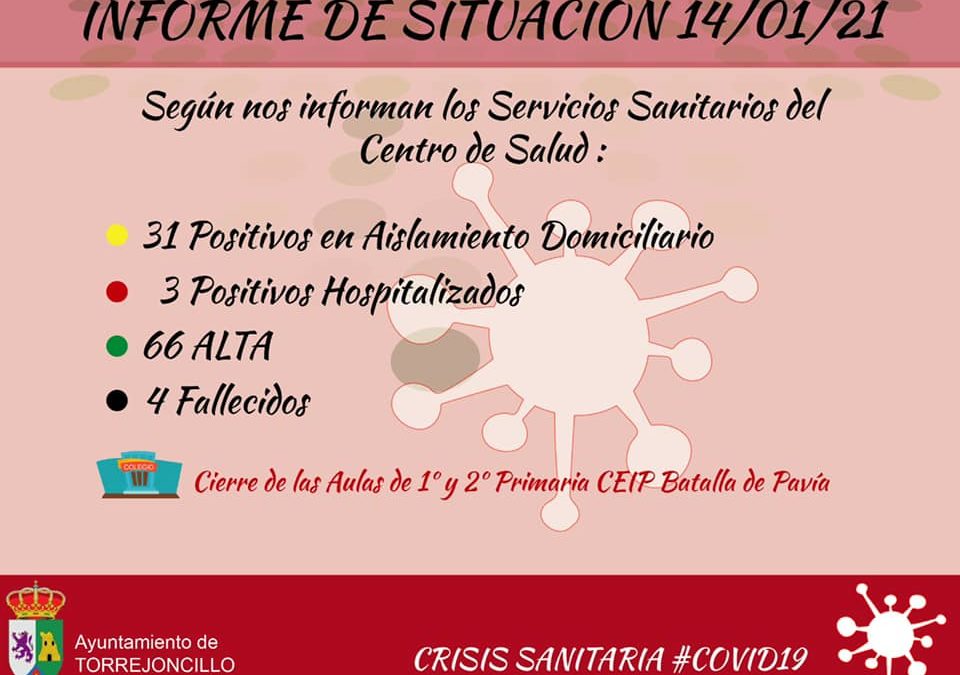INFORME DE SITUACIÓN COVID-19 a 14/01/2021