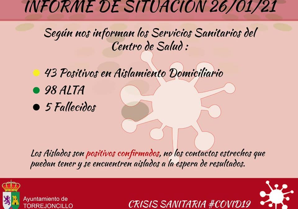 INFORME DE SITUACIÓN COVID-19 a 26/01/2021