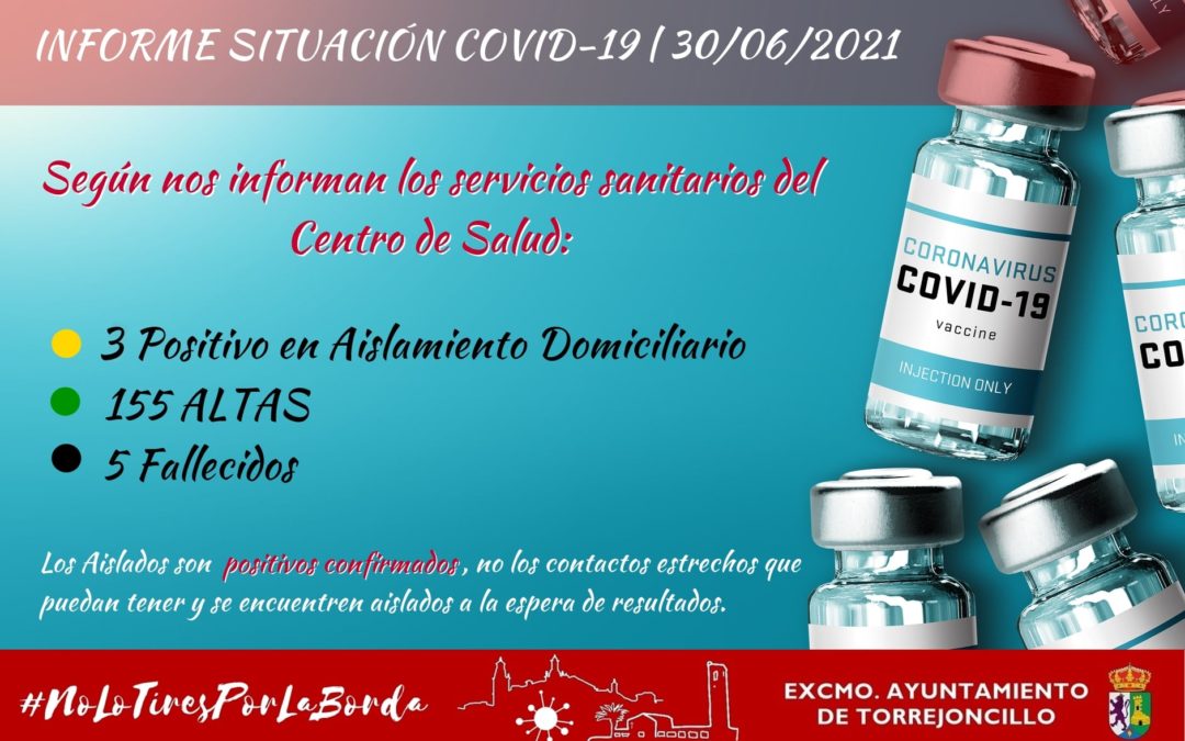 INFORME SITUACIÓN COVID-19 a 30/06/2021