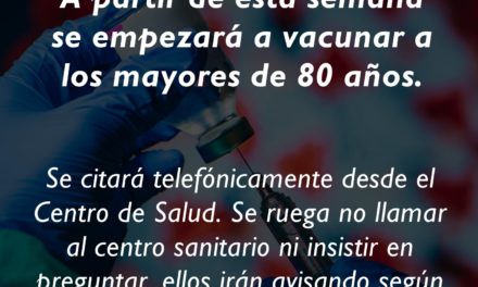 VACUNACIÓN MAYORES DE 80 AÑOS