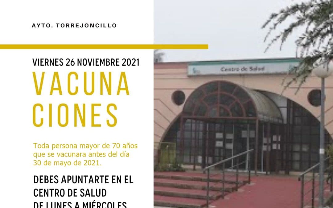VACUNACIONES COVID-19 Y GRIPE EN TORREJONCILLO