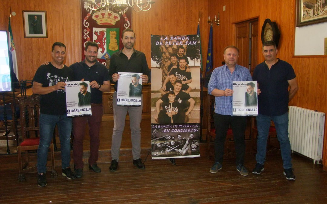 Raule, La Banda de Peter Pam y Nando Rodríguez, concierto Torrejoncillo 2023