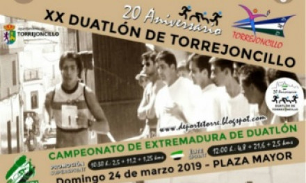 La vigésima edición del Campeonato Regional de  Duatlón se celebrará en Torrejoncillo