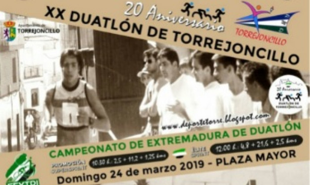 La vigésima edición del Campeonato Regional de  Duatlón se celebrará en Torrejoncillo