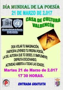 DÍA DE LA POESÍA 2017 EN VALDENCÍN