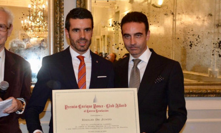 Emilio de Justo recibe el premio Enrique Ponce – Club Allard