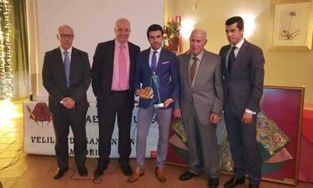 Emilio de Justo premiado por la Peña Taurina “Rafael de Julia” de Velilla de San Antonio