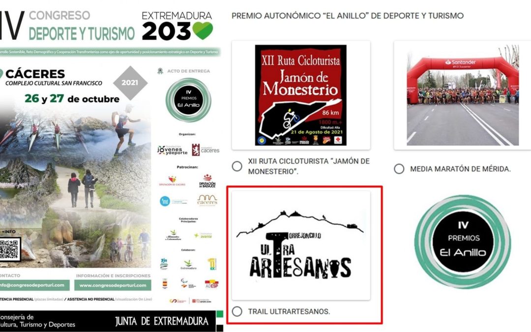 ¡ESTAMOS NOMINADOS A LOS PREMIOS EL ANILLO!