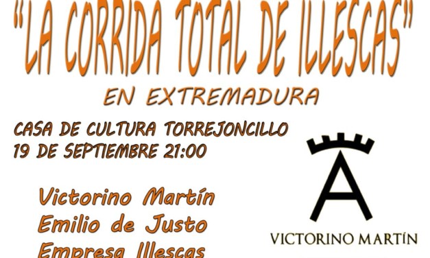 Presentación de la Corrida Total en Illescas en Torrejoncillo