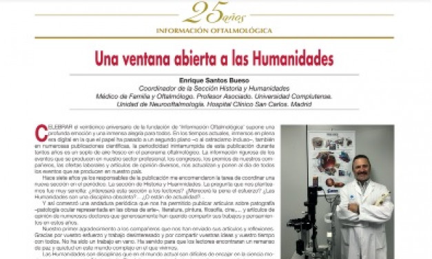 Sembrar en las nuevas generaciones el amor por la pintura, la historia, la literatura, la oftalmología y las artes