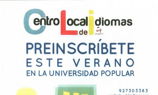 Abierto plazo de preinscripciones en el Centro Local de Idiomas