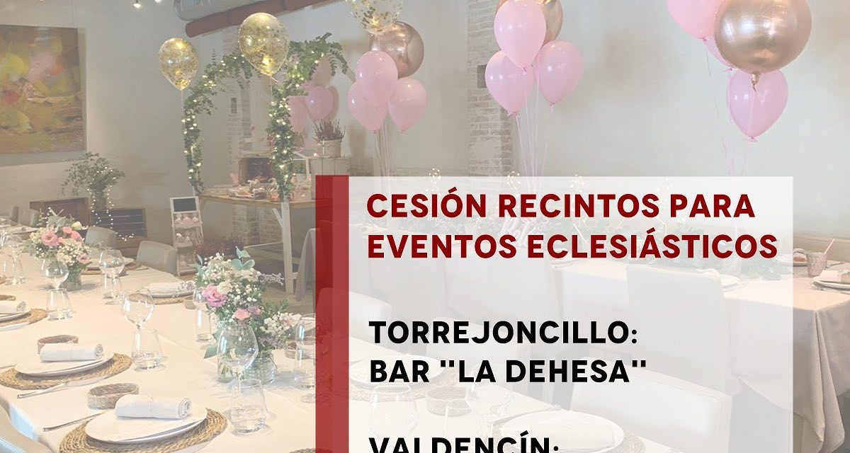 BASES PARA LA CONCESIÓN TEMPORAL DE INSTALACIONES MUNICIPALES PARA CELEBRACIONES DE EVENTOS ECLESIÁSTICOS DE AMBAS LOCALIDADES