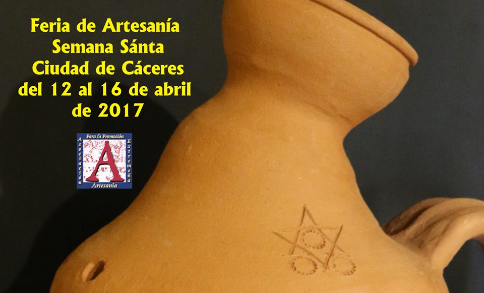 La Feria de Artesanía de Cáceres coloca una de nuestras tinajas torrejoncillanas como cartel promocional