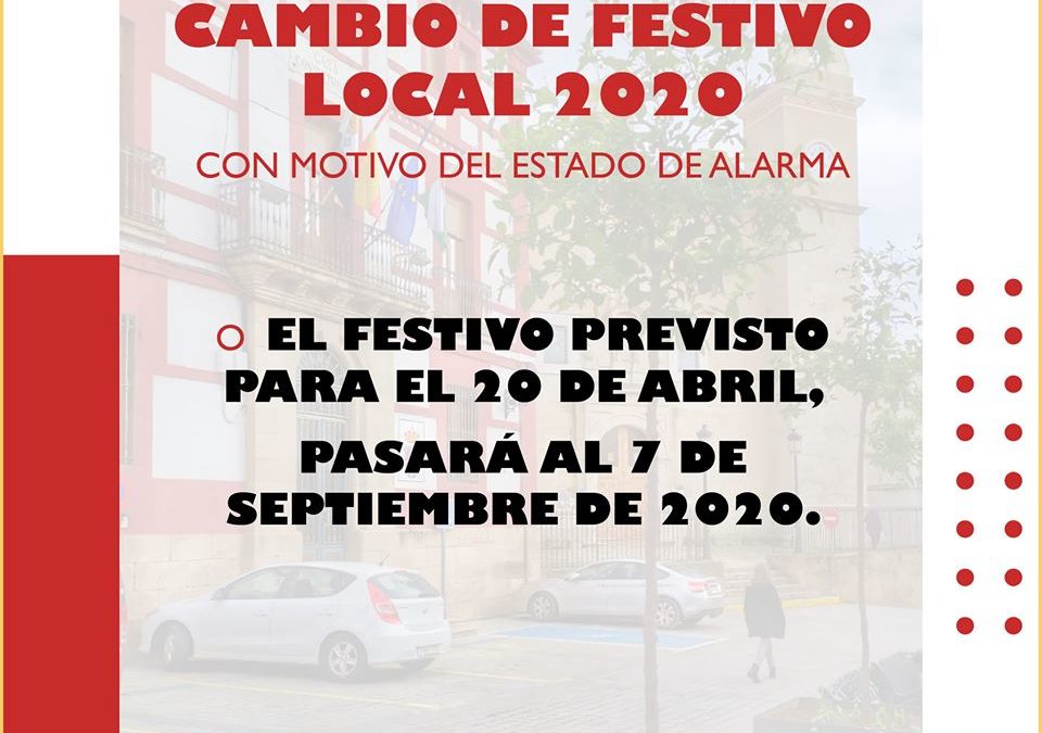 Cambio de Festivo Local