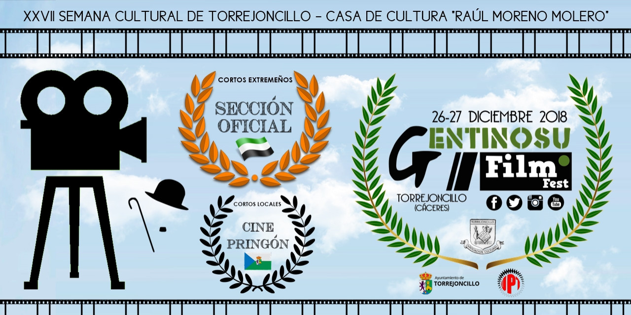 EL III GENTINOSU FILM FEST DE TORREJONCILLO ABRE EL PLAZO DE PRESENTACIÓN DE CORTOMETRAJES EXTREMEÑOS