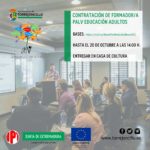 CONTRATACIÓN DE UN FORMADOR/A PARA ADULTOS