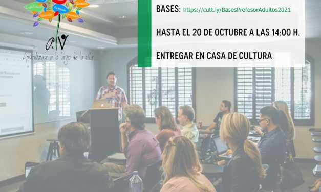 CONTRATACIÓN DE UN FORMADOR/A PARA ADULTOS