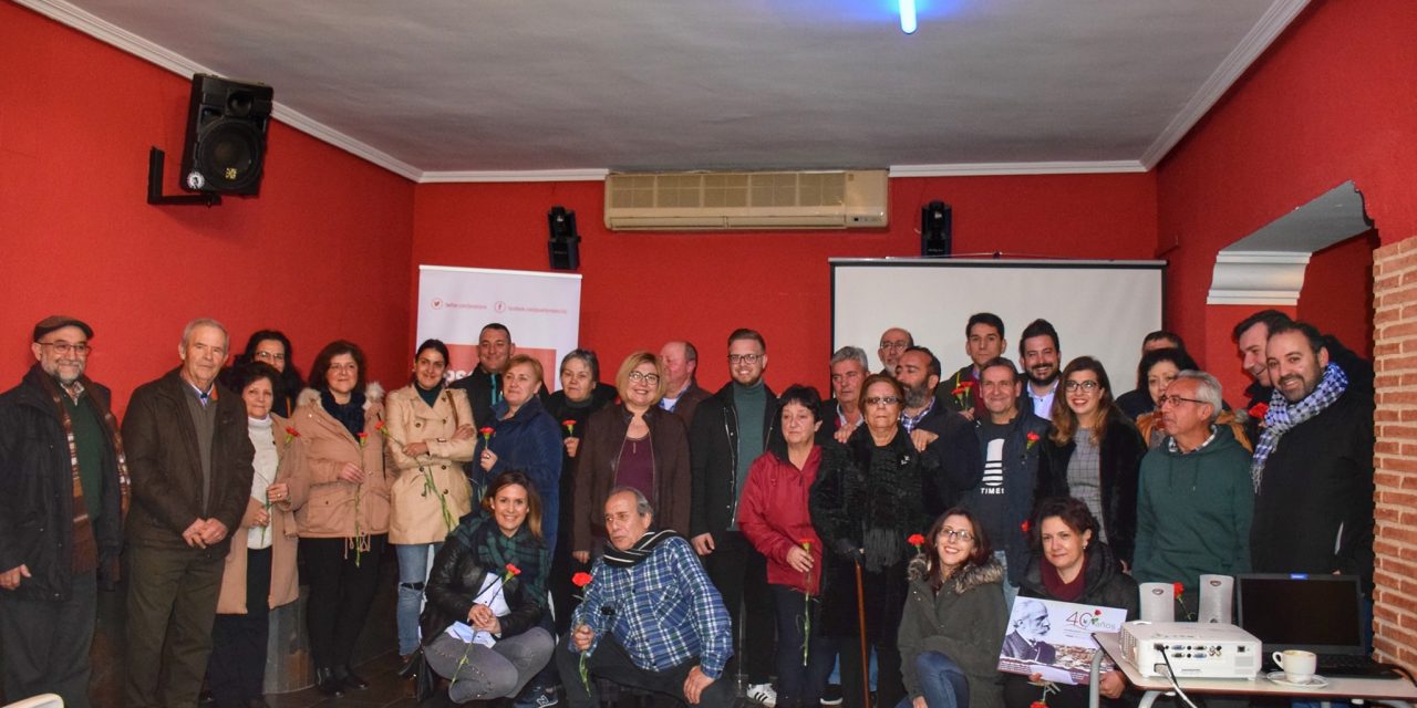 PSOE-Torrejoncillo: «40 años de Ayuntamientos Democráticos»