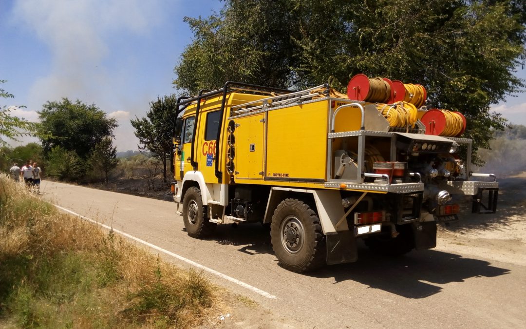 Primer incendio importante del año en Torrejoncillo