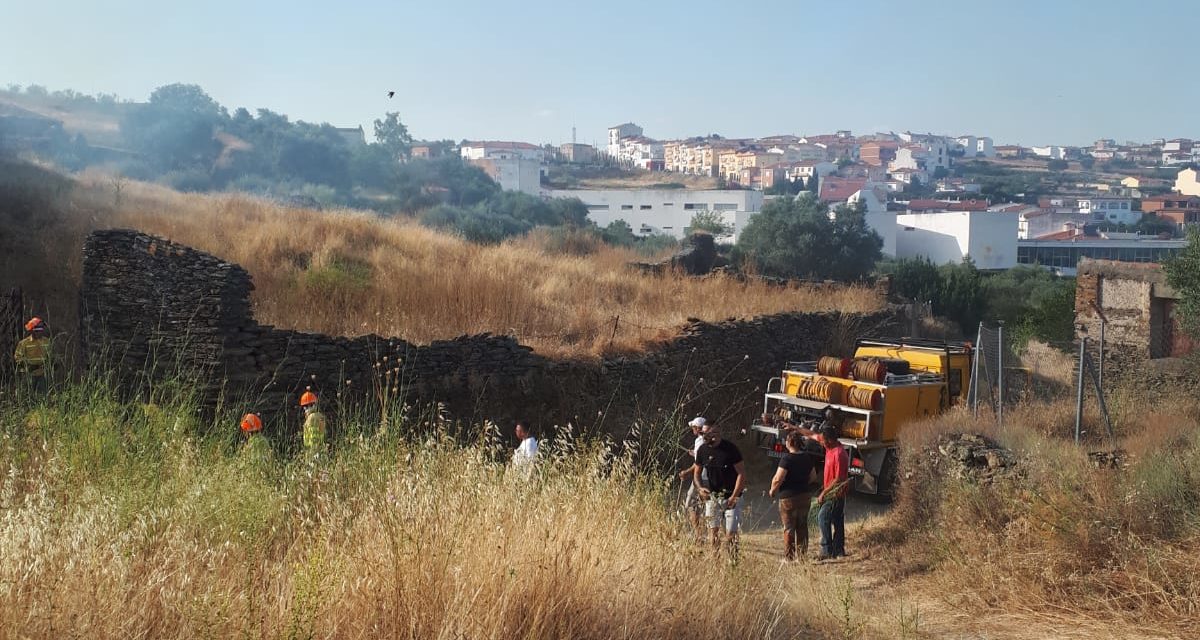 Primer fuego en Torrejoncillo de 2020