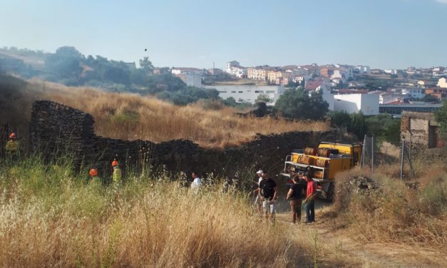Primer fuego en Torrejoncillo de 2020
