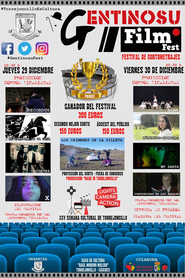 Ya tenemos los finalistas del I Festival de Cortometrajes Gentinosu Film Fest