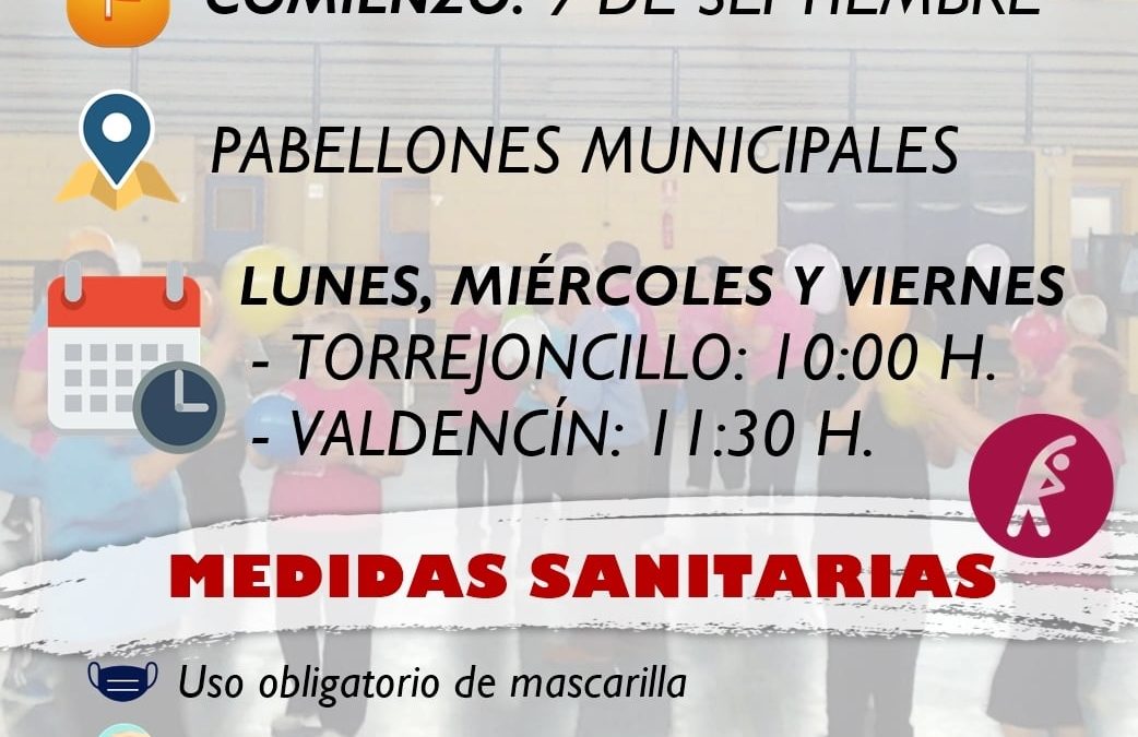 GIMNASIA DE MAYORES EN TORREJONCILLO Y VALDENCÍN