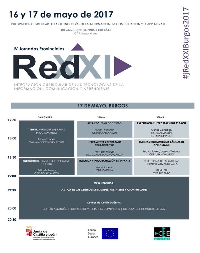 Gloria Gil en las IV Jornadas Provinciales de Integración curricular de las Tecnologías de Información, Comunicación y Aprendizaje