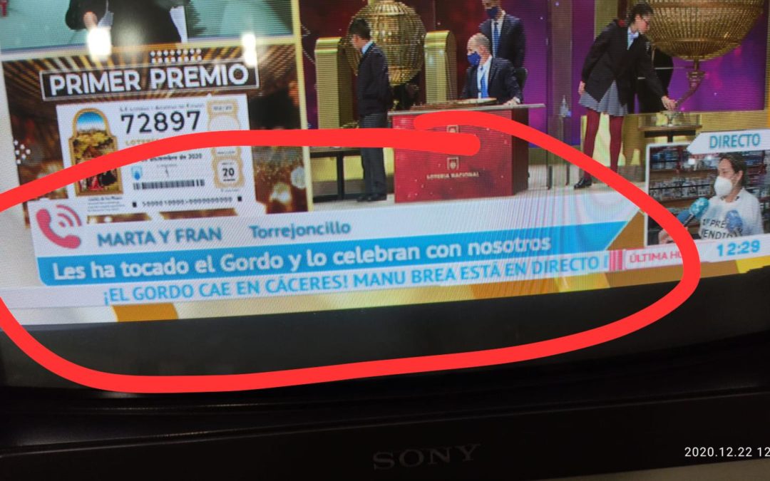 El gordo de Navidad cae en Torrejoncillo