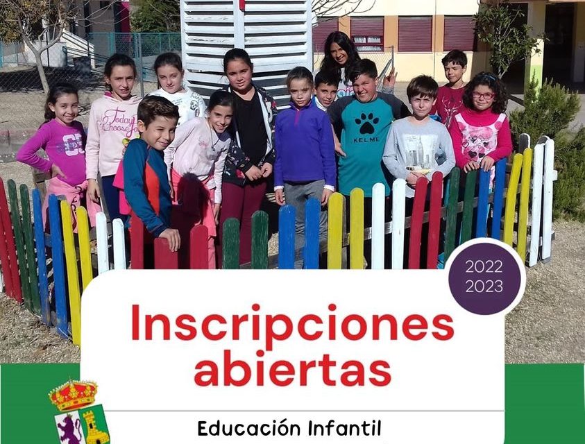 INSCRIPCIONES ABIERTAS EDUCACIÓN INFANTIL