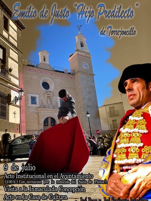 Nombramiento “Hijo Predilecto de Torrejoncillo a Emilio de Justo»