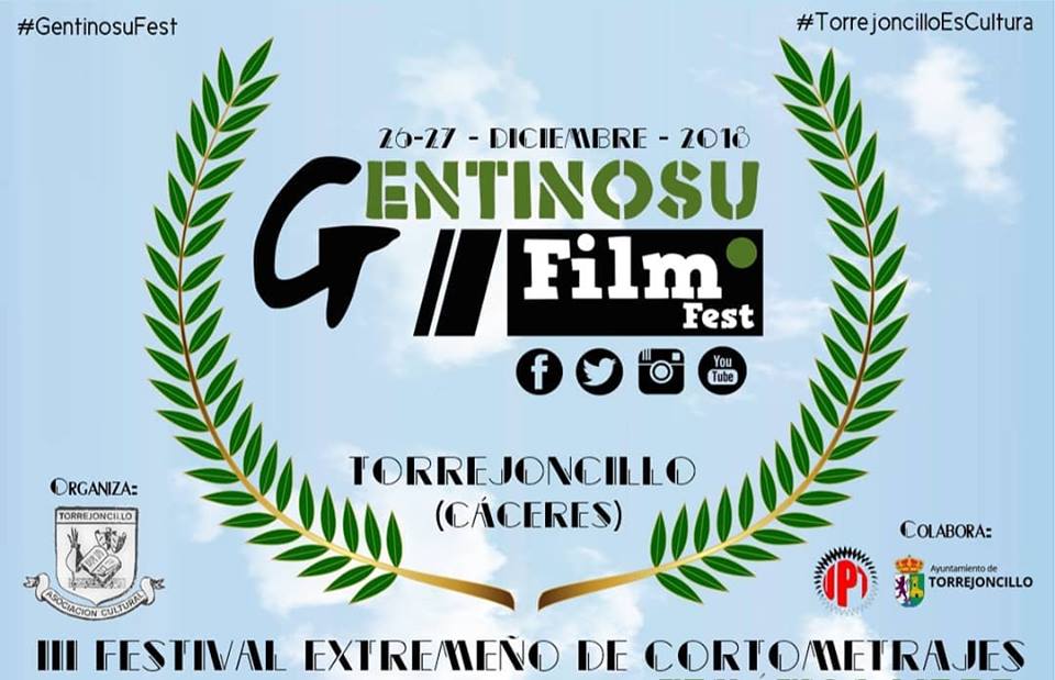 ÚLTIMOS DÍAS PARA PRESENTAR CORTOMETRAJES AL GENTINOSU FILM FEST DE TORREJONCILLO