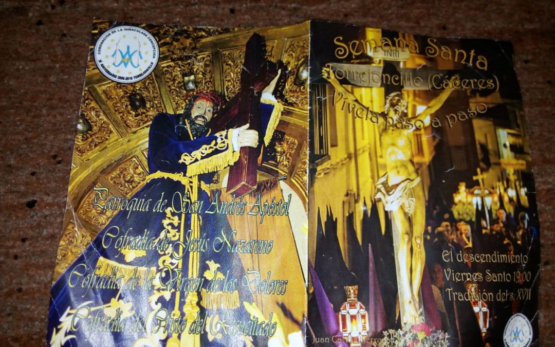 Programa de actos de la Semana Santa 2018 en Torrejoncillo