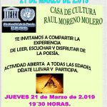 Día Mundial de la Poesía 2019