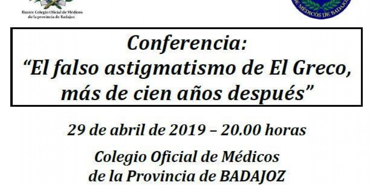 El doctor Santos Bueso disertará en Badajoz sobre el falso astigmatismo de El Greco