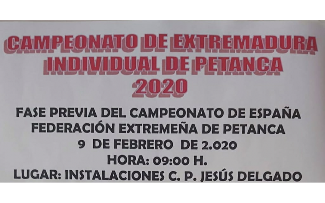 Torrejoncillano en la fase previa del Campeonato de España de Petanca