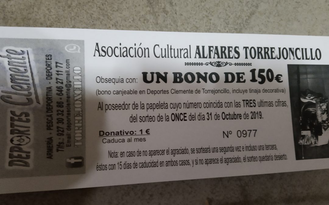 Nuevo sorteo de la Asociación Alfares