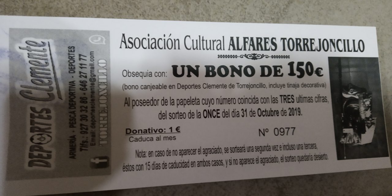 Nuevo sorteo de la Asociación Alfares