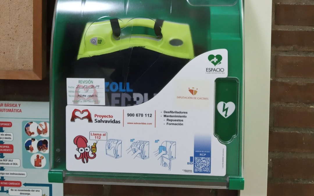 La Diputación de Cáceres formará a 18 personas de nuestro municipio en el uso de desfibriladores