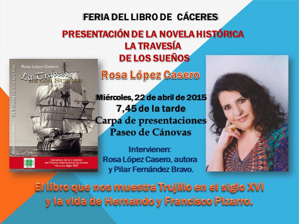 Rosa López Casero estará presente en la Feria del Libro de Cáceres