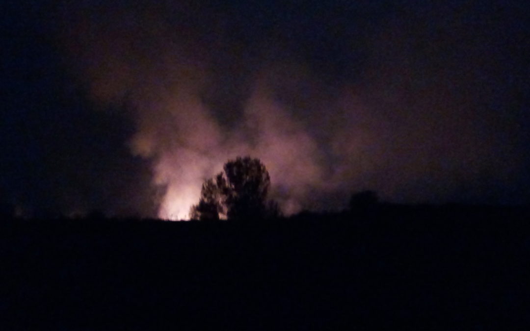 Arde la Huerta de Doña Juana