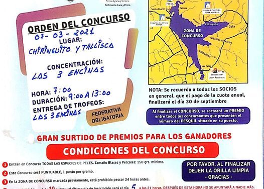 Nueva fecha para el concurso de pesca